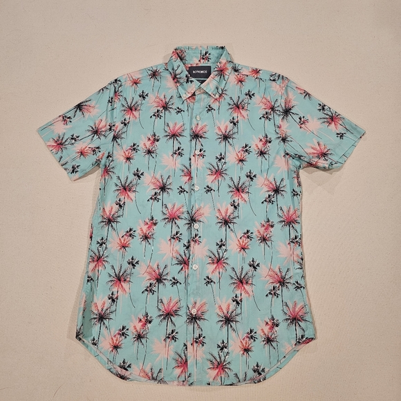 Bonobos Slim Fit Tropical Print Shirt S - Picture 2 of 5